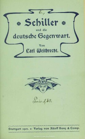 Schiller und die deutsche Gegenwart