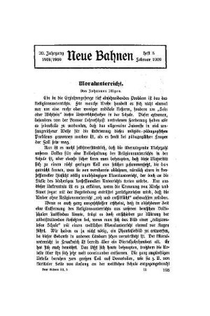 Moralunterricht