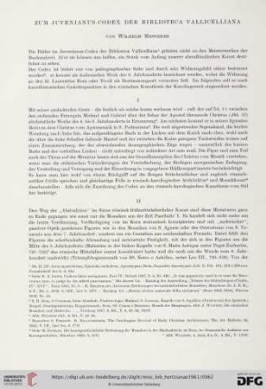 Zum Juvenianus-Codex der Biblioteca Vallicelliana