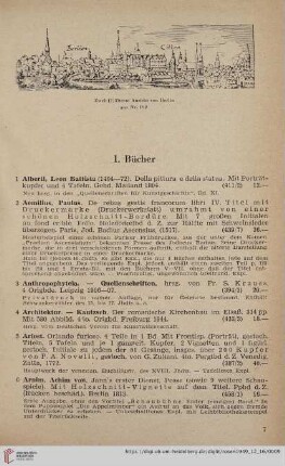 I. Bücher (Nr. 1-340)