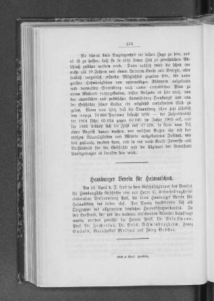 Hamburger Verein für Heimatschutz.