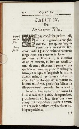 Caput IX. De Secretione Bilis.