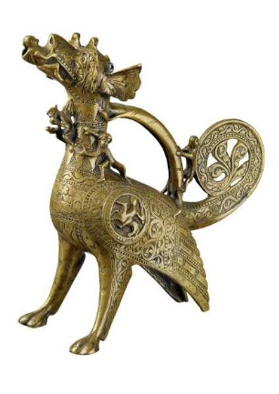 Aquamanile in Gestalt eines Drachen