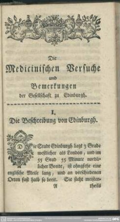 Die Beschreibung von Edinburgh