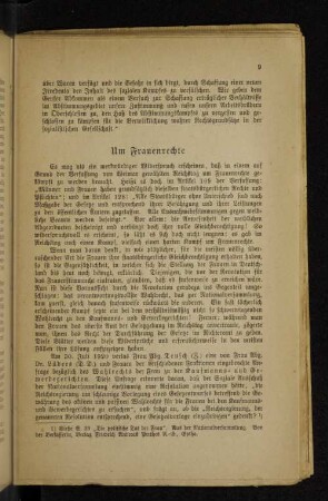 Um Frauenrecht