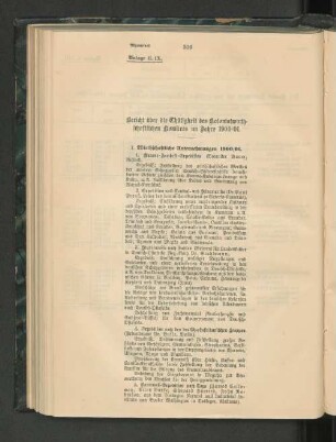 1. Wirthschaftliche Unternehmungen 1900/01.