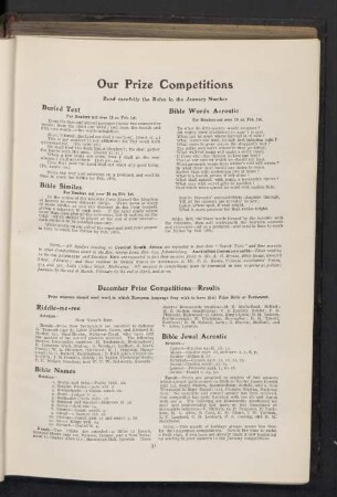 Our prize competitions