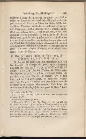 6. Von der Verwaltung, Verschuldung, Verpfändung u. s. w. der Klostergüter.