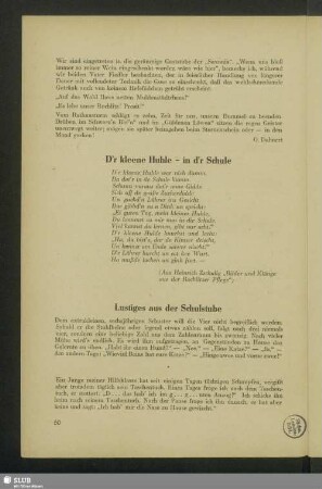 Lustiges aus der Schulstube