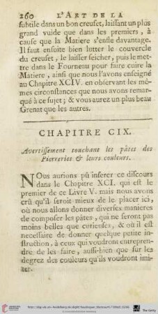 Chapitre CIX