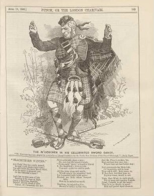 The M'Goschen in his celebrated sword dance