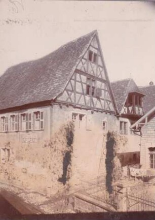 ehemals gräfliches Wohnhaus. Fachwerk