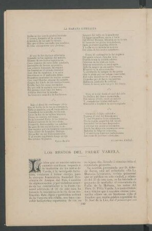 Los restos del Padre Varela.