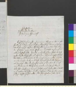 Brief von Ehlers, Johann Wilhelm an Goethe, Johann Wolfgang von