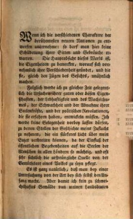Charakteristik der vornehmsten Europäischen Nationen : Aus dem Englischen, Erster Theil. Der Engländer. Der Franzosen. Der Italiener. Der Spanier