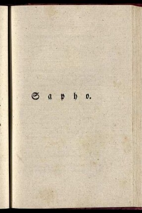 Sapho.
