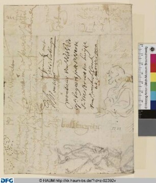 Figurenstudien; Brief