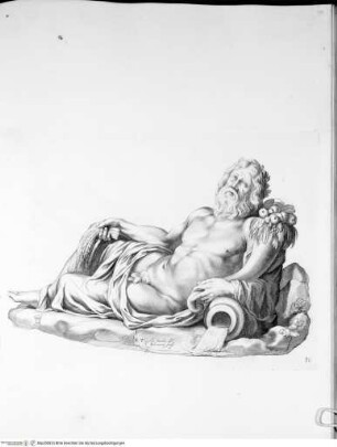 Galleria Giustiniana del marchese Vincenzo Giustiniani. 2 Bände., 1. Band, Tafel 86: Fiume (nach der Antike)