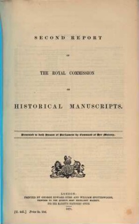 Report. 2. 1871