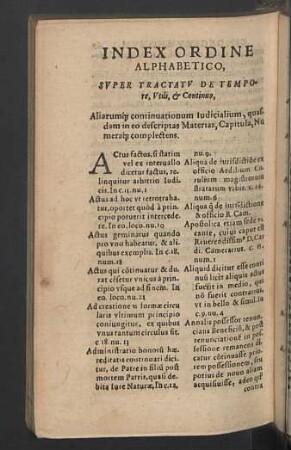 Index ordine alphabetico