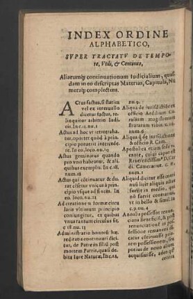 Index ordine alphabetico