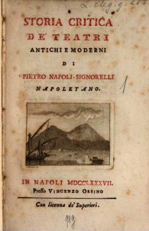 Storia critica de' teatri antichi e moderni, [1]
