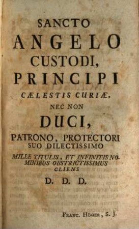 Sylva Cogitationum Sacrarum Pro Cathedra. Seu Conceptus Praedicabiles Ex Praestantissimis Authoribus Collecti, Et In Tres Classes Divisi, 1. [Complectens Dominicas Per Annum]