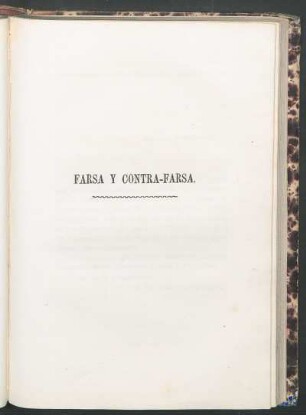 Farsa y contra-farsa