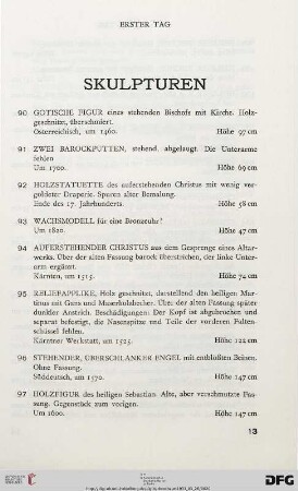 Skulpturen (Nr. 90-156)