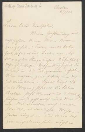 Brief an Hans von Bülow : 06.07.1883