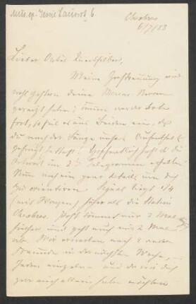 Brief an Hans von Bülow : 06.07.1883
