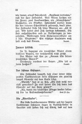 Der schlaue Schipper.