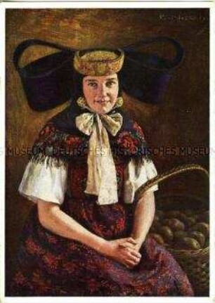Frau in Bückeburger Tracht