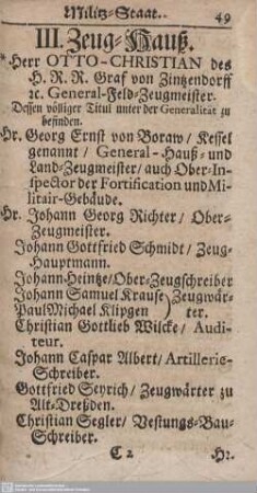 III. Zeug-Hauß