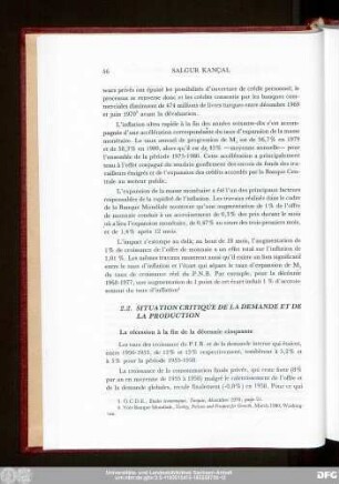 2.2. Situation Critique De La Demande Et De La Production