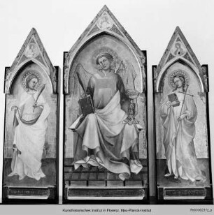 Triptychon mit den Heiligen Laurentius, Ansanus und Margarete