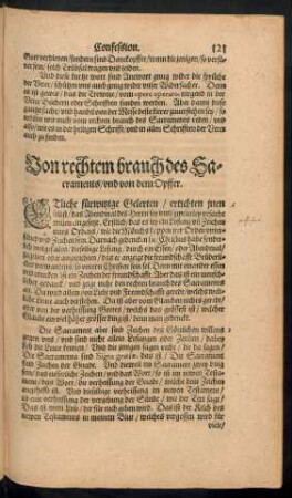 Von rechtem brauch des Sacraments/ und von dem Opffer.