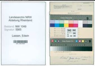 Entnazifizierung Edwin Lassen , geb. 01.07.1915 ()