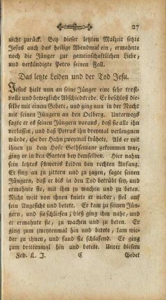 Das letzte Leiden und der Tod Jesu