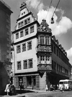 Freiberg. Renaissance-Erker (16. Jh.) an einem Gebäude