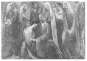 Beweinung : Beweinung. Ölgemälde (wohl 1947/1958; M. E. Nicola)