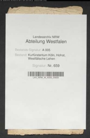 Auszüge einiger Schreiben wegen der Belehnung mit Canstein