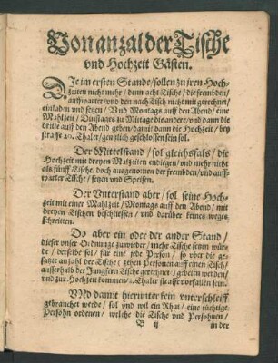 Von anzal der Tische und Hochzeit Gästen