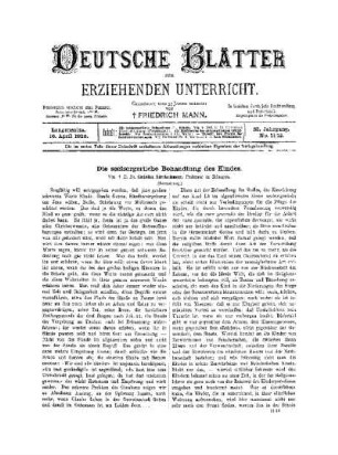Die seelsorgerische Behandlung des Kindes : (Fortsetzung)