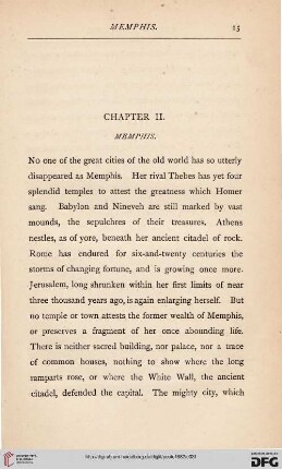 Chapter II: Memphis
