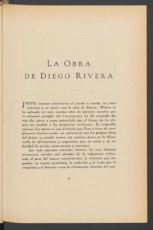 La obra de Diego Rivera