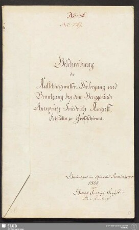 Beschreibung der Aufschlagewasser-Versorgung und Benutzung bey dem Berggebäude Churprinz Friedrich August, Erbstolln zu Großschirma - 17.6687 4.