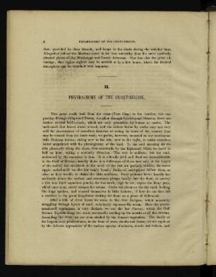 II. Physiognomy of the coast-region.