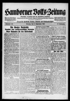 Hamborner Volks-Zeitung. 1911-1929