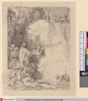 [Die Auferweckung des Lazarus; The Raising of Lazarus. Small Plate; Résurrection de Lazare]